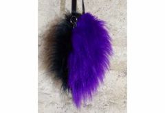 sac fluffy noir violet poils longs sac fluffy noir violet poils longs
