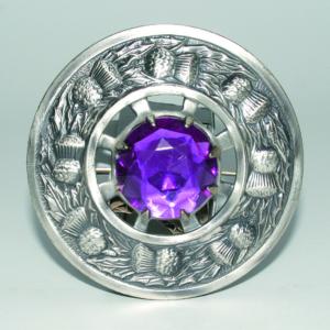 Broche Chardon Antique Violette