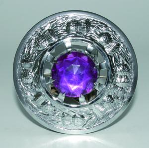 Broche Chardon Chrome Violette