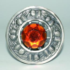 Broche Chardon Antique Orange